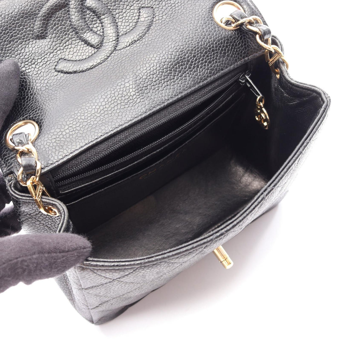 CHANEL Mini Matelasse Shoulder Bag