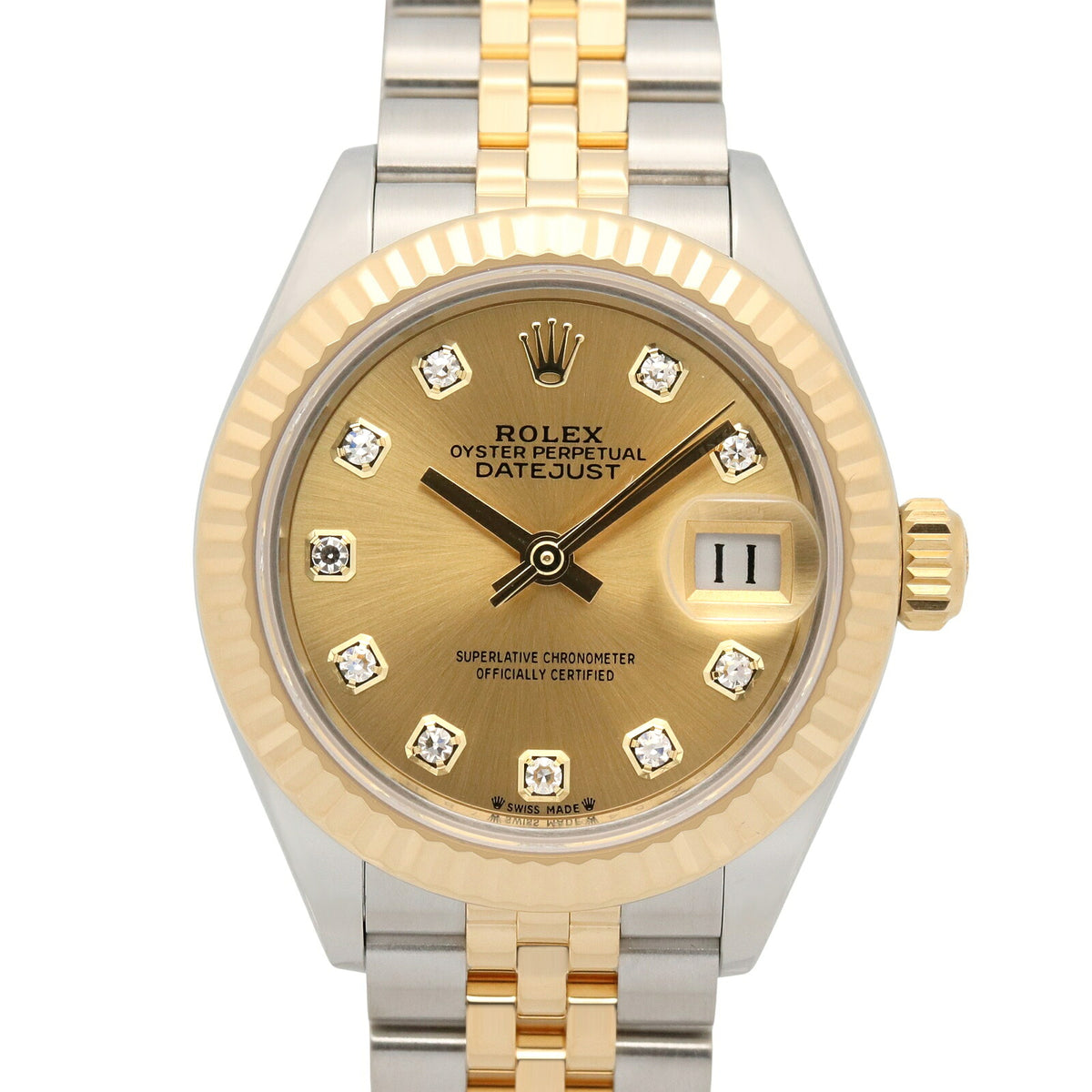 ROLEX Datejust 10P Diamond K18 Gold Watch