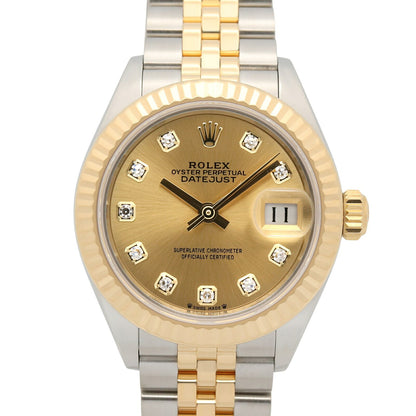 ROLEX Datejust 10P Diamond K18 Gold Watch