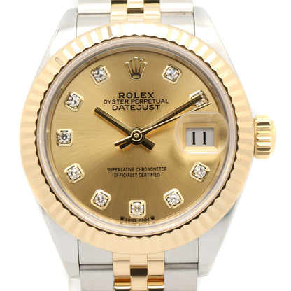 ROLEX Datejust 10P Diamond K18 Gold Watch