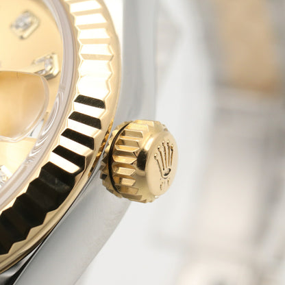 ROLEX Datejust 10P Diamond K18 Gold Watch
