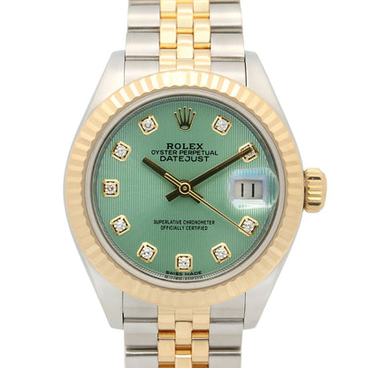 ROLEX Datejust 10P Diamond K18 Green Watch