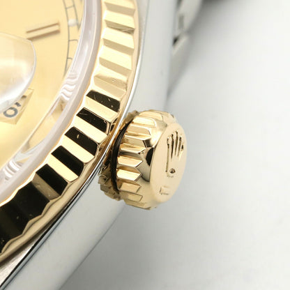 ROLEX Datejust 16233 S-Serial Gold/Steel Roman Dial Watch