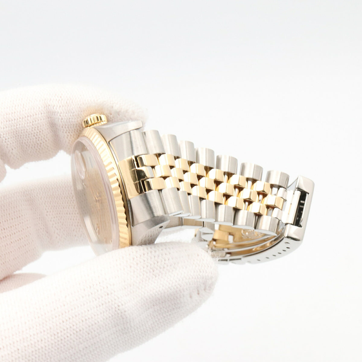 ROLEX Datejust 16233 S-Serial Gold/Steel Roman Dial Watch