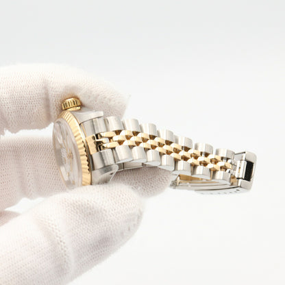 ROLEX Datejust K18 YG SS Watch Roman Dial