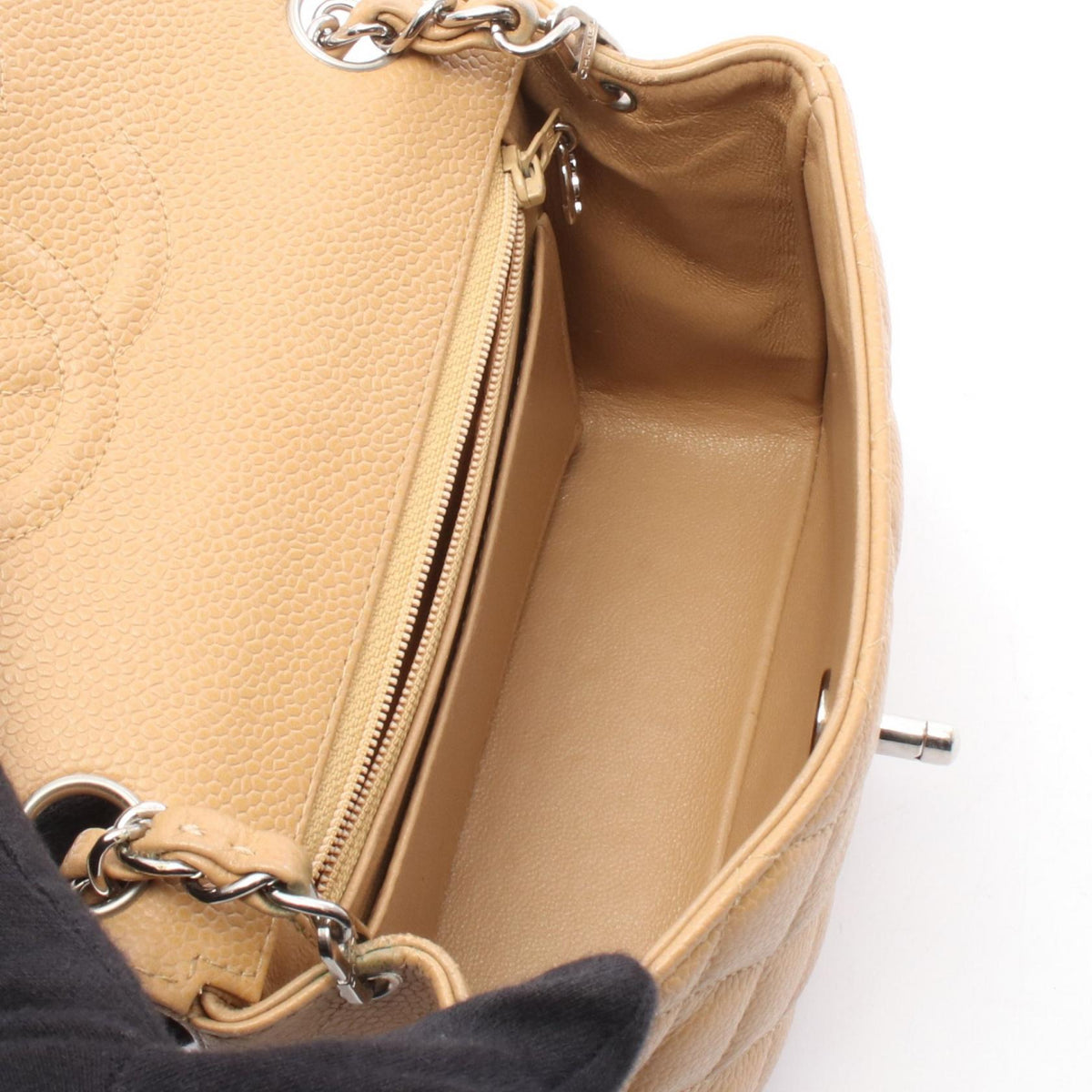 CHANEL Mini Matelasse Caviar Shoulder Bag