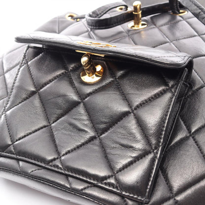 CHANEL Matelasse Turnlock Backpack Black