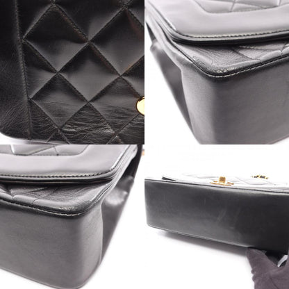 CHANEL Matelassé Diana Flap Bag Black