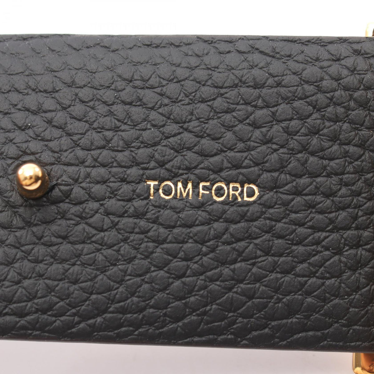 TOM FORD T Icon Leather Belt Brown Size 90