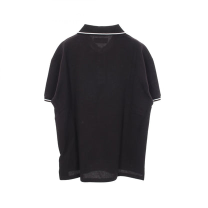 AMIRI Logo Embroidered Cotton Polo Shirt Black Size M