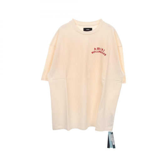 AMIRI Oversize Hollywood Back Logo T-Shirt Ivory Size L