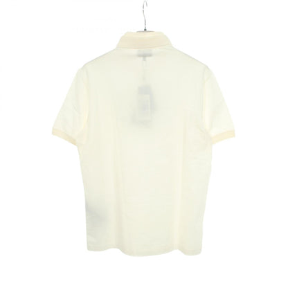 GIORGIO ARMANI Embroidered Rayon Nylon SS Polo White Size 48