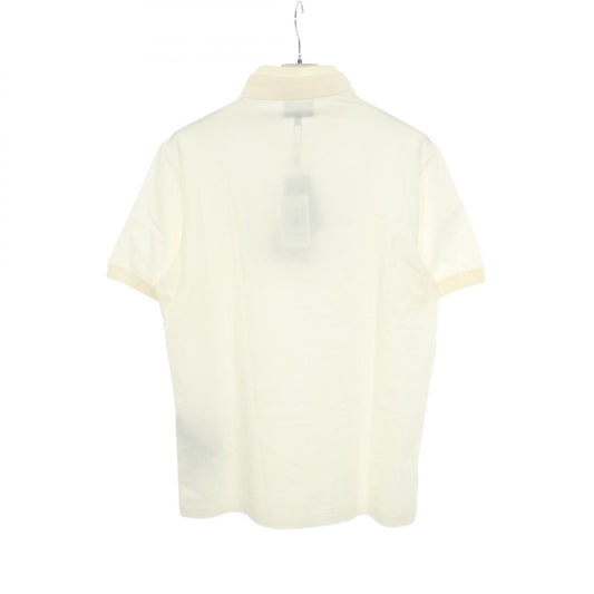 GIORGIO ARMANI Embroidered Rayon Nylon SS Polo White Size 48