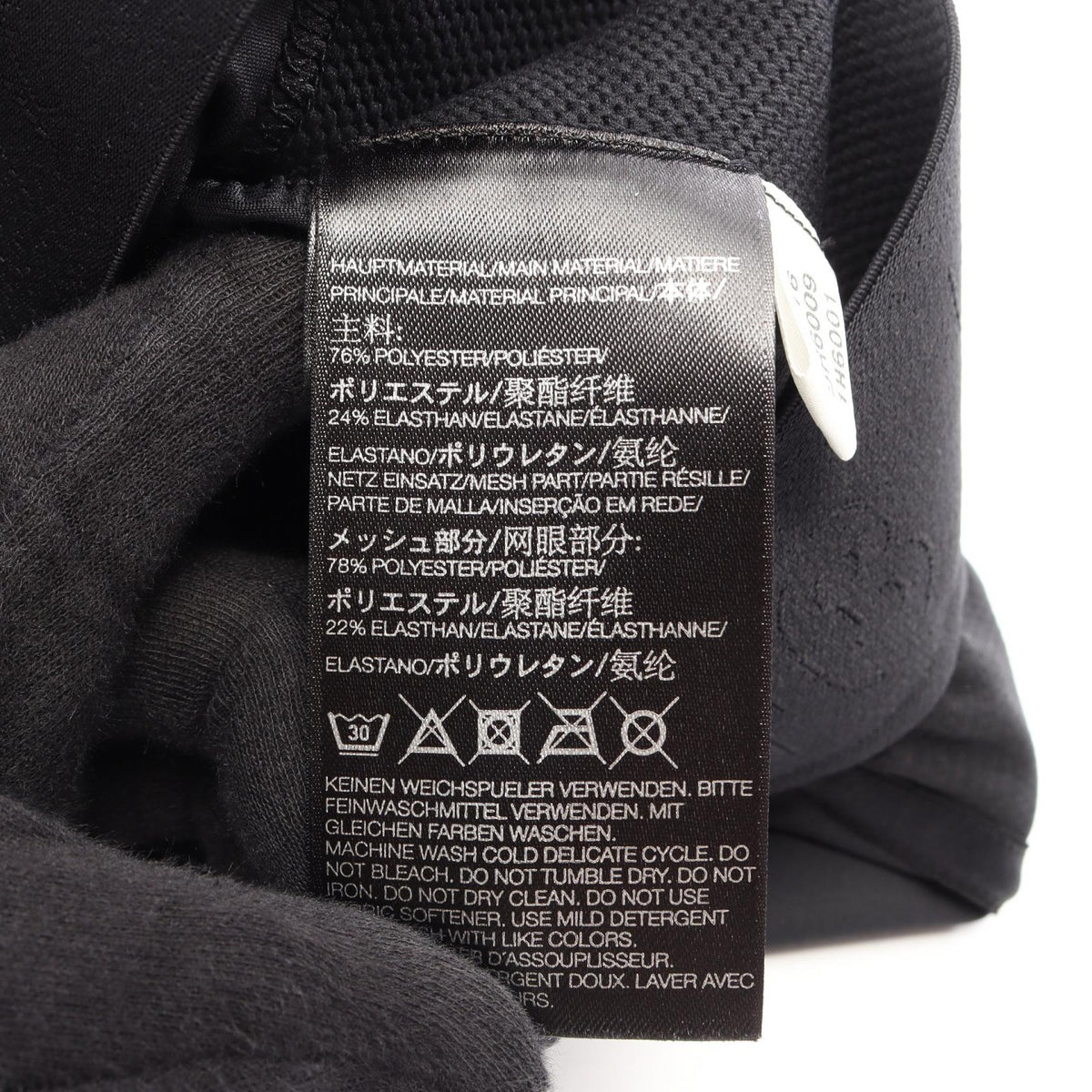 Y-3 BR6009 Leggings Pants Black Polyester Size S