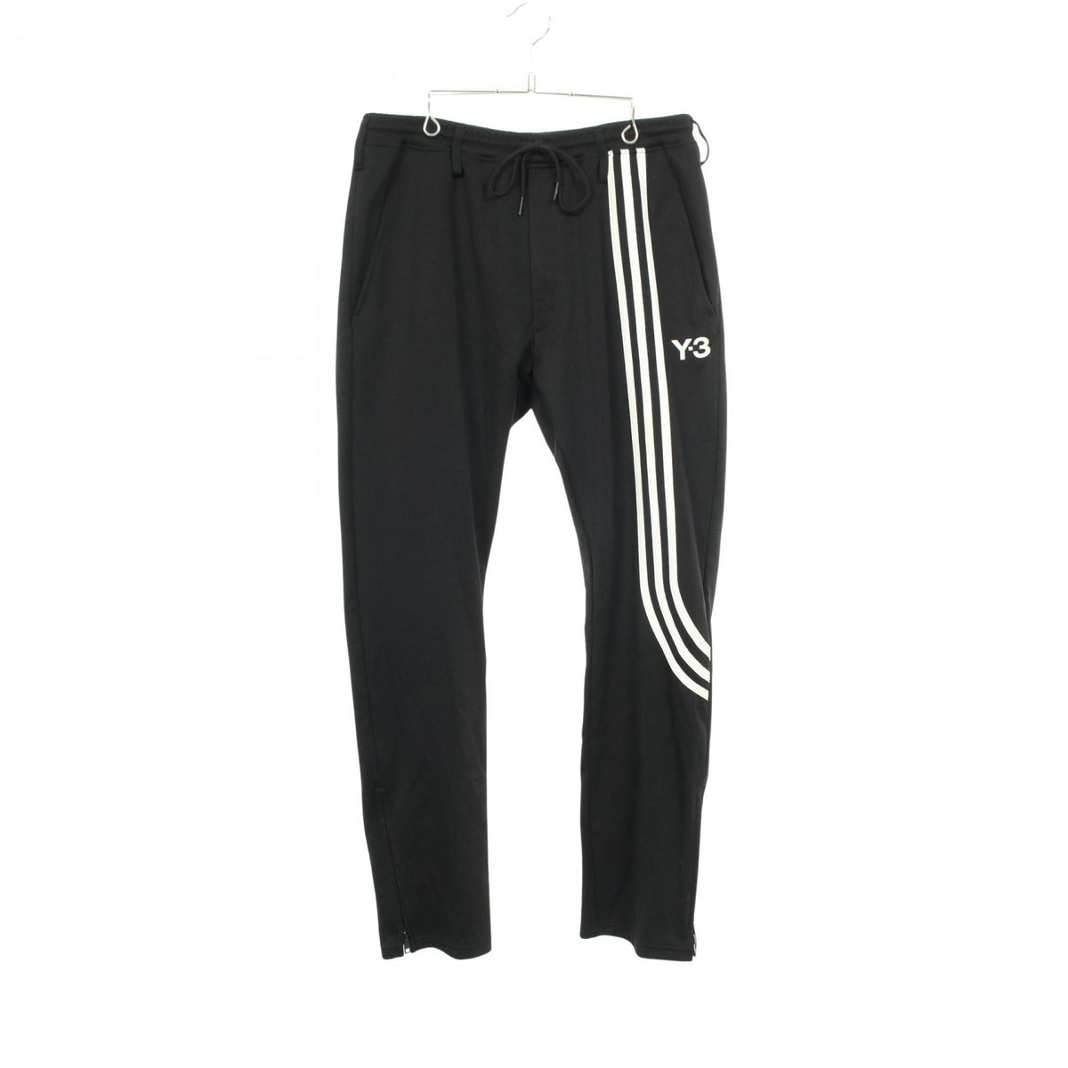 Y-3 Stripe Zip Polyester Track Joggers Size M