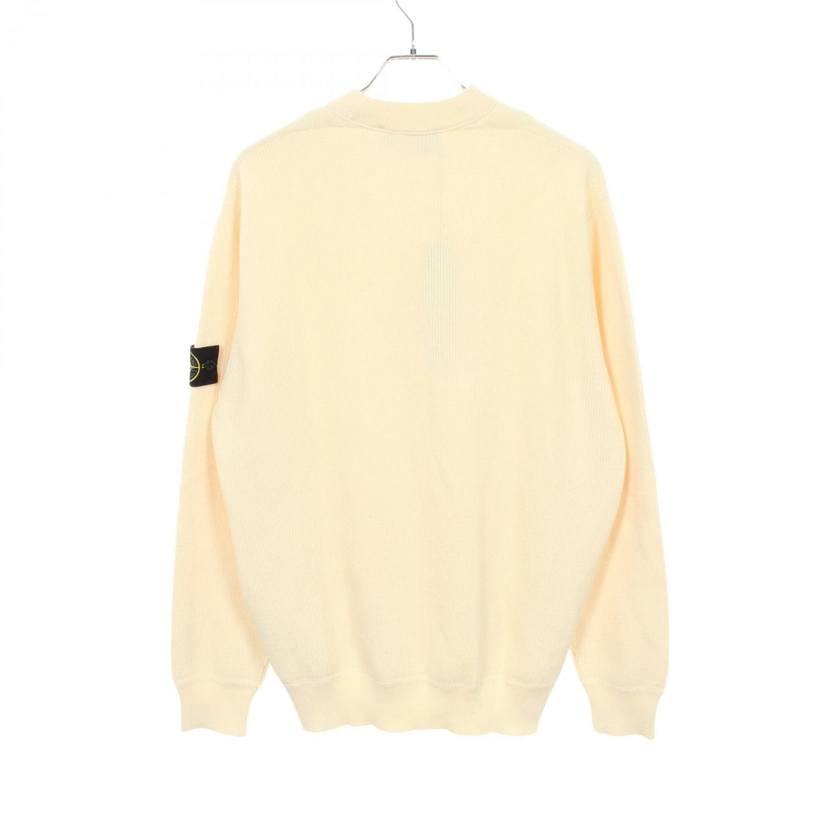 STONE ISLAND Ribbed Soft Organic Cotton Knit White Size XL