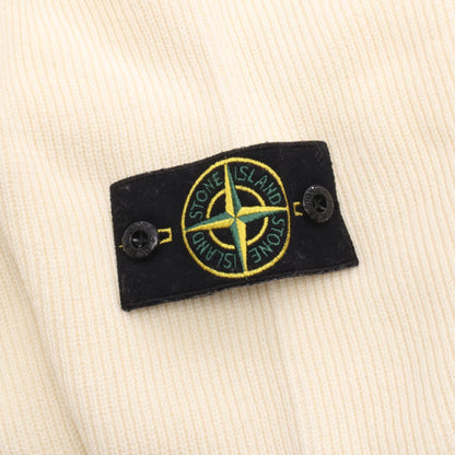 STONE ISLAND Ribbed Soft Organic Cotton Knit White Size XL