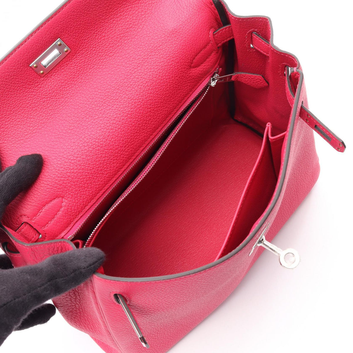 HERMES Kelly 25 Rose Mexico Togo 2WAY Bag