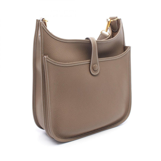 HERMES Evelyne III PM Clemence Grey Shoulder Bag