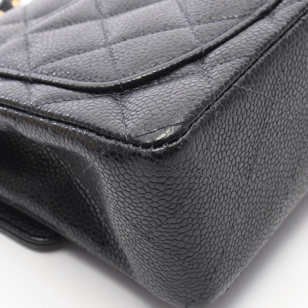 CHANEL Mini Matelasse Shoulder Bag Black