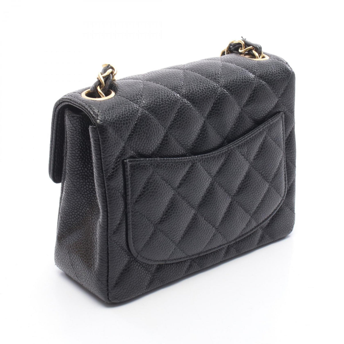 CHANEL Mini Matelasse Shoulder Bag Black