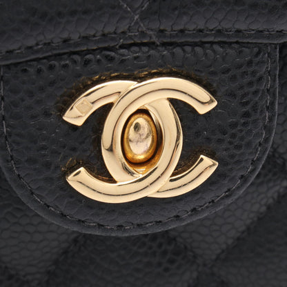 CHANEL Mini Matelasse Shoulder Bag Black