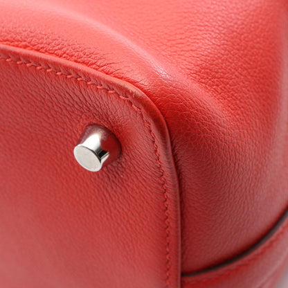 HERMES Toolbox 20 Rouge Pivoine Handle Bag
