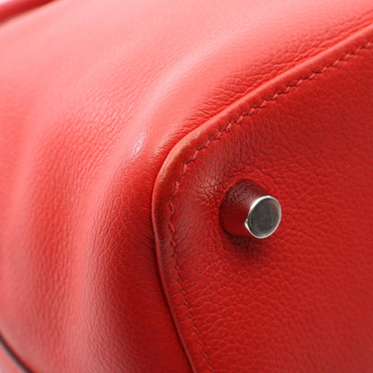 HERMES Toolbox 20 Rouge Pivoine Handle Bag