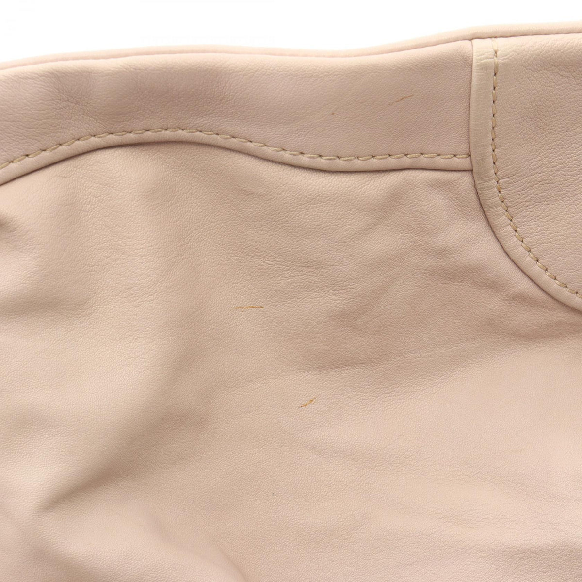 Miu Miu Logo Leather Boston Bag Ivory