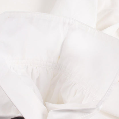 LOUIS VUITTON Frill Cotton Blouse White Size 40