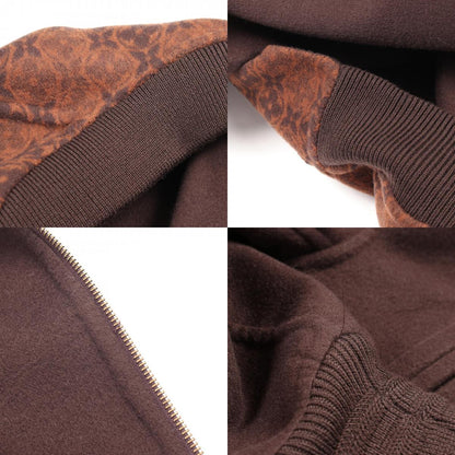 LOUIS VUITTON Double Face Reversible Jacket Brown Size 48
