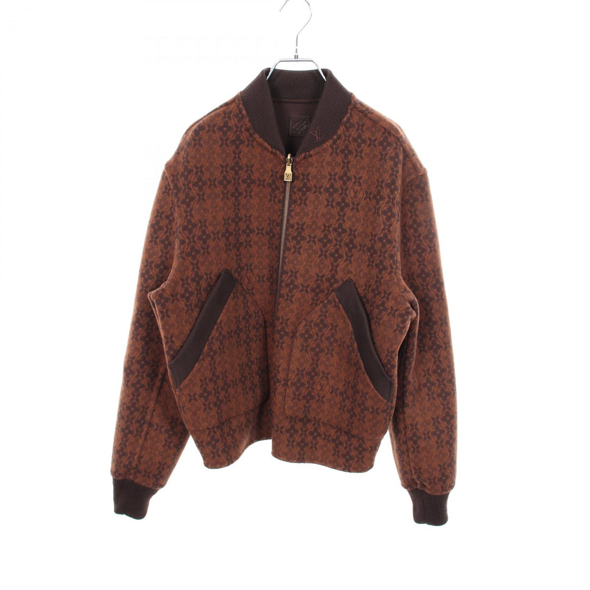 LOUIS VUITTON Double Face Reversible Jacket Brown Size 48