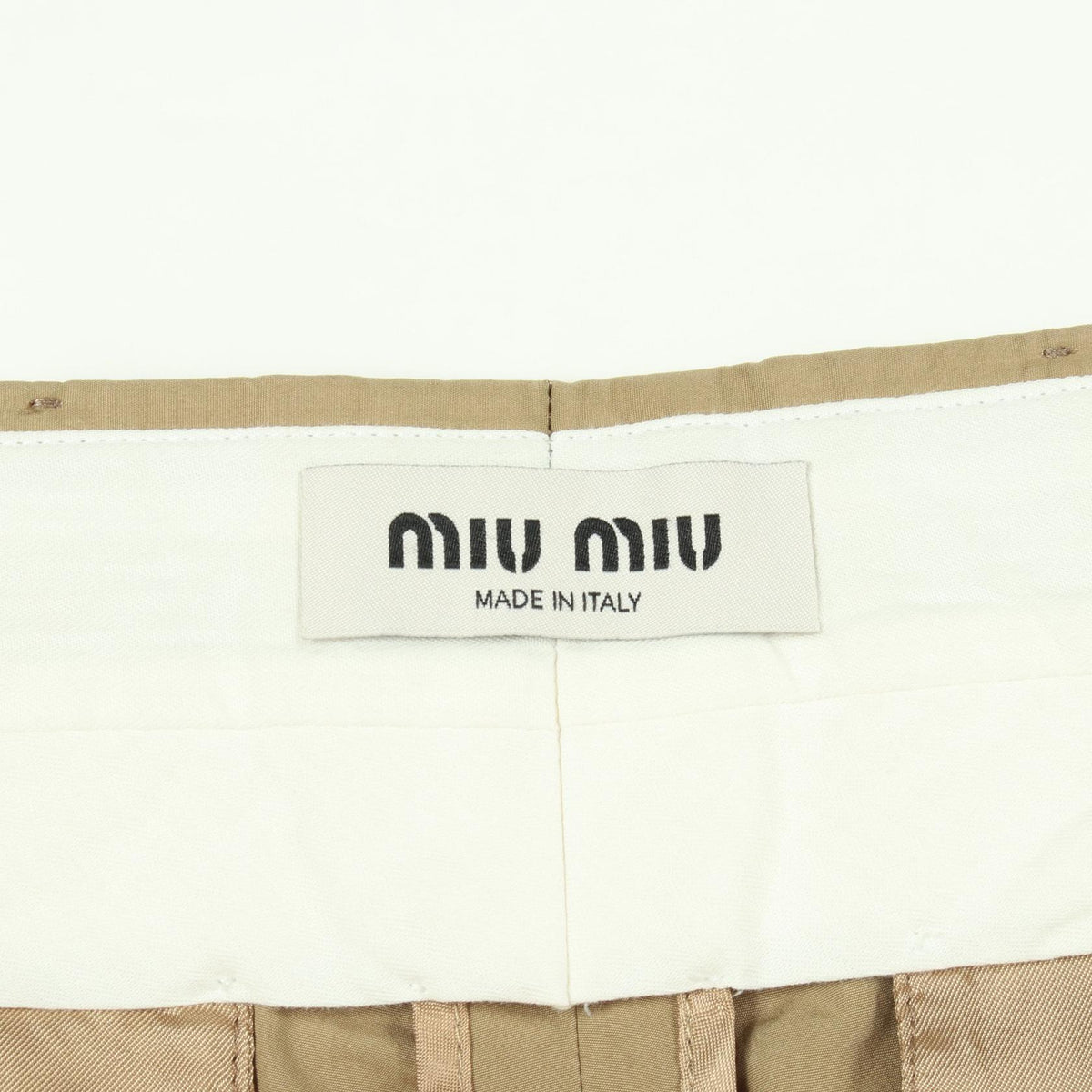 Miu Miu Cotton Poplin Bermuda Shorts Size 38