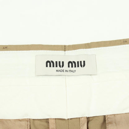 Miu Miu Cotton Poplin Bermuda Shorts Size 38