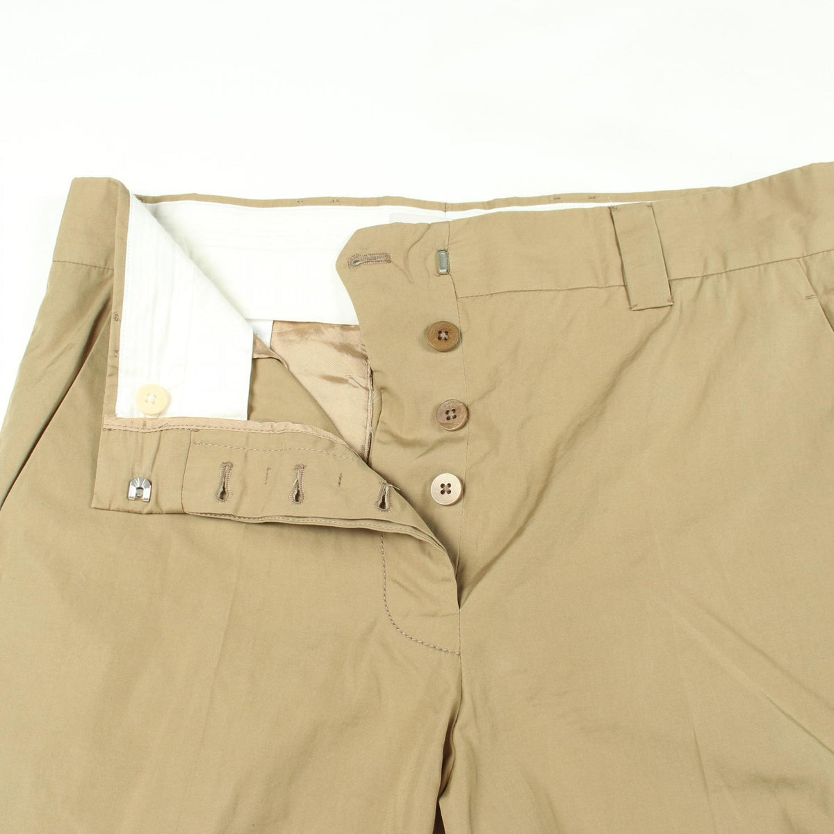Miu Miu Cotton Poplin Bermuda Shorts Size 38