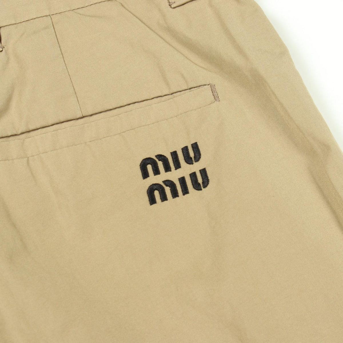 Miu Miu Cotton Poplin Bermuda Shorts Size 38