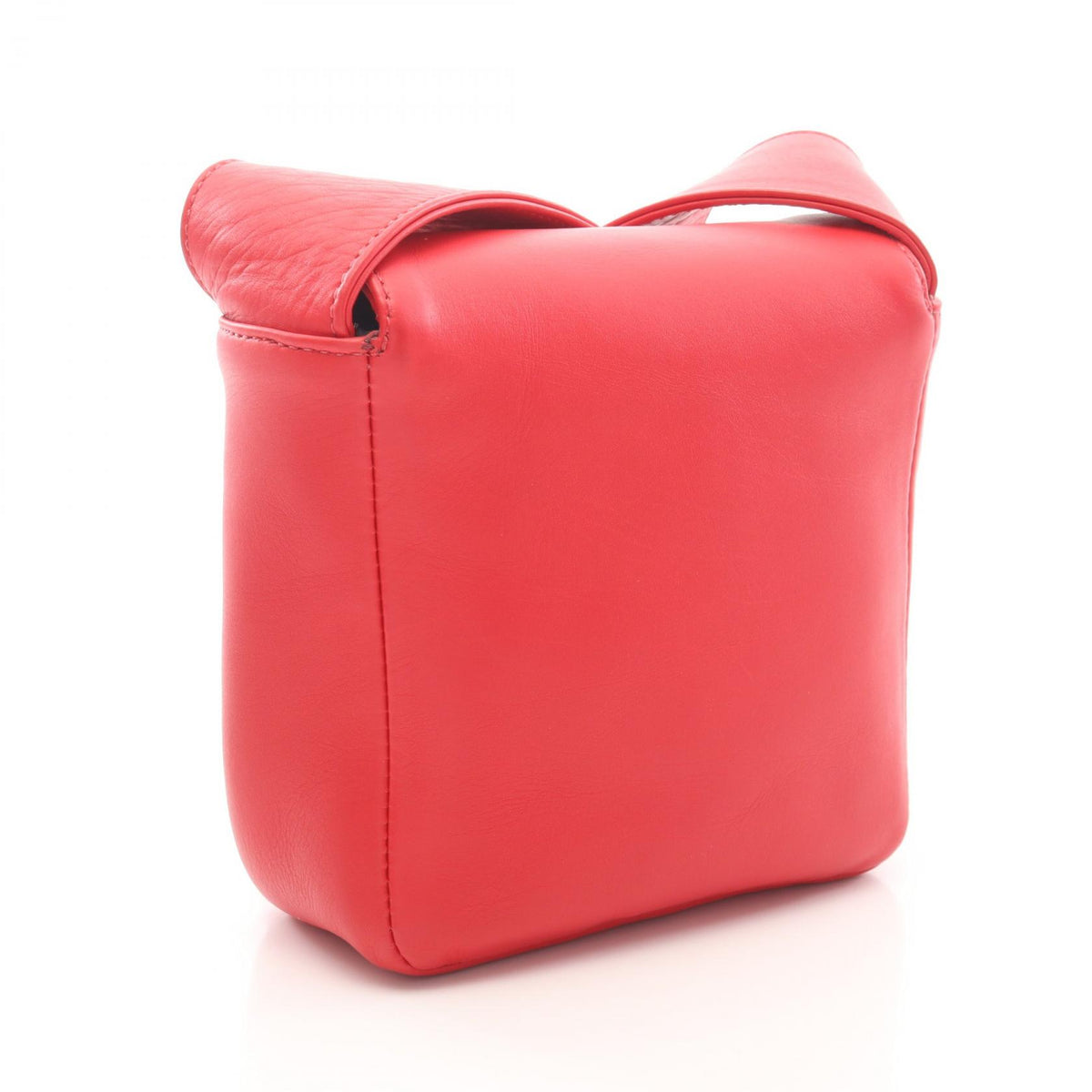 CHROME HEARTS Hot Pot Cross Ball Leather Bag Red