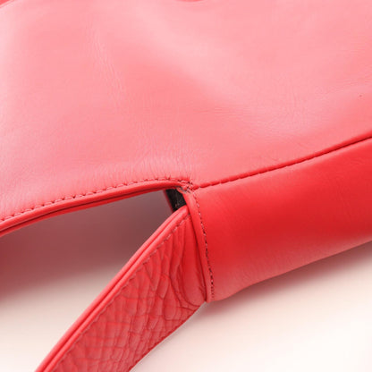 CHROME HEARTS Hot Pot Cross Ball Leather Bag Red