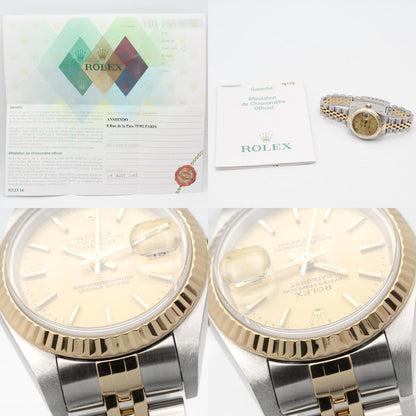 ROLEX Datejust Y-Series K18SS Watch