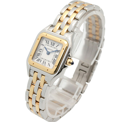 CARTIER Panthère SM 2 Row Silver Watch