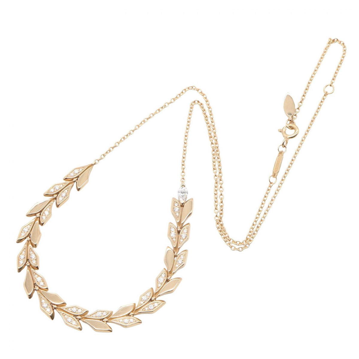 TIFFANY&CO Victoria Vine K18PG 0.52ct Necklace