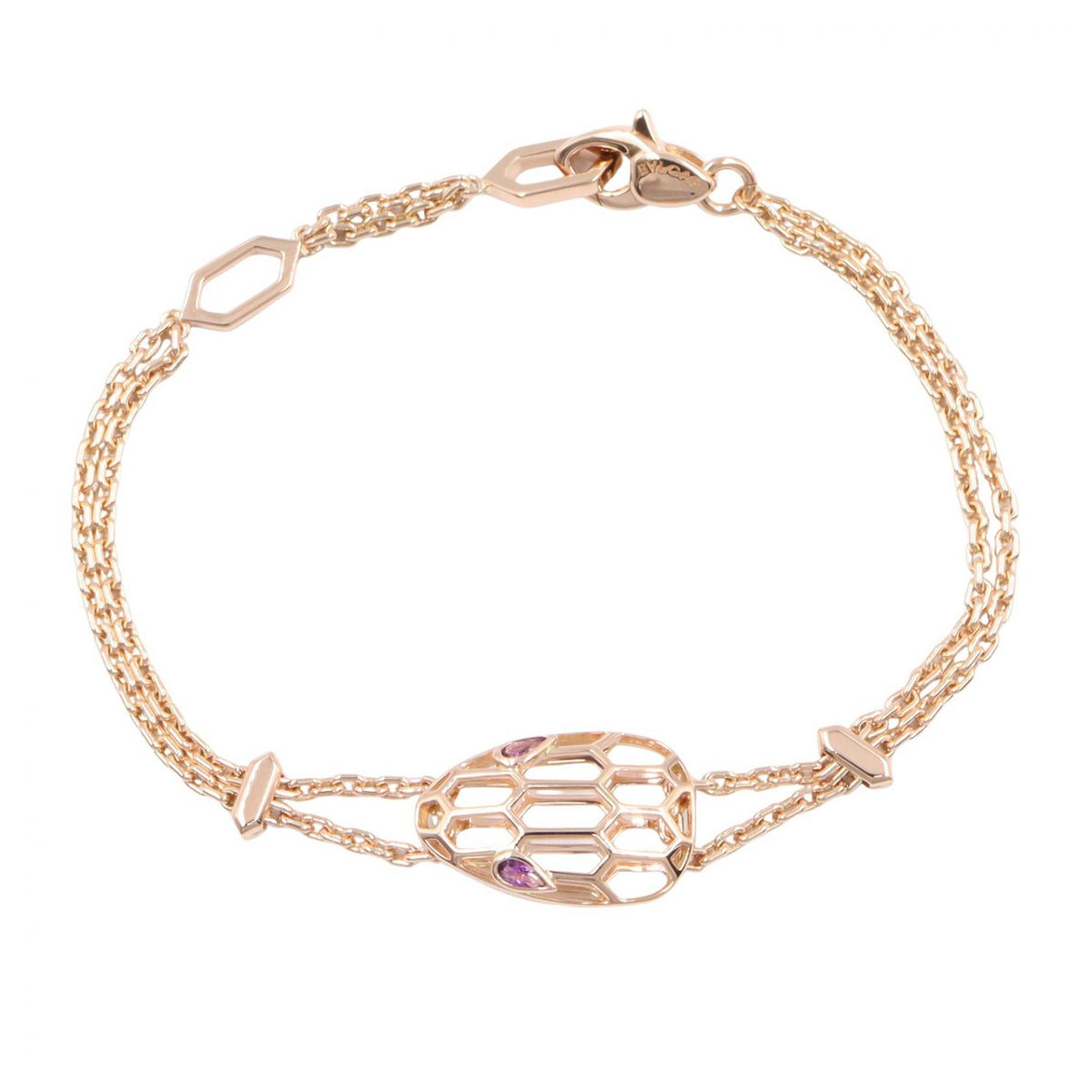 BVLGARI Serpenti Amethyst K18PG Bracelet