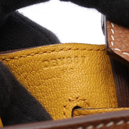 HERMES Birkin 30 Gold Jaune Handle Bag