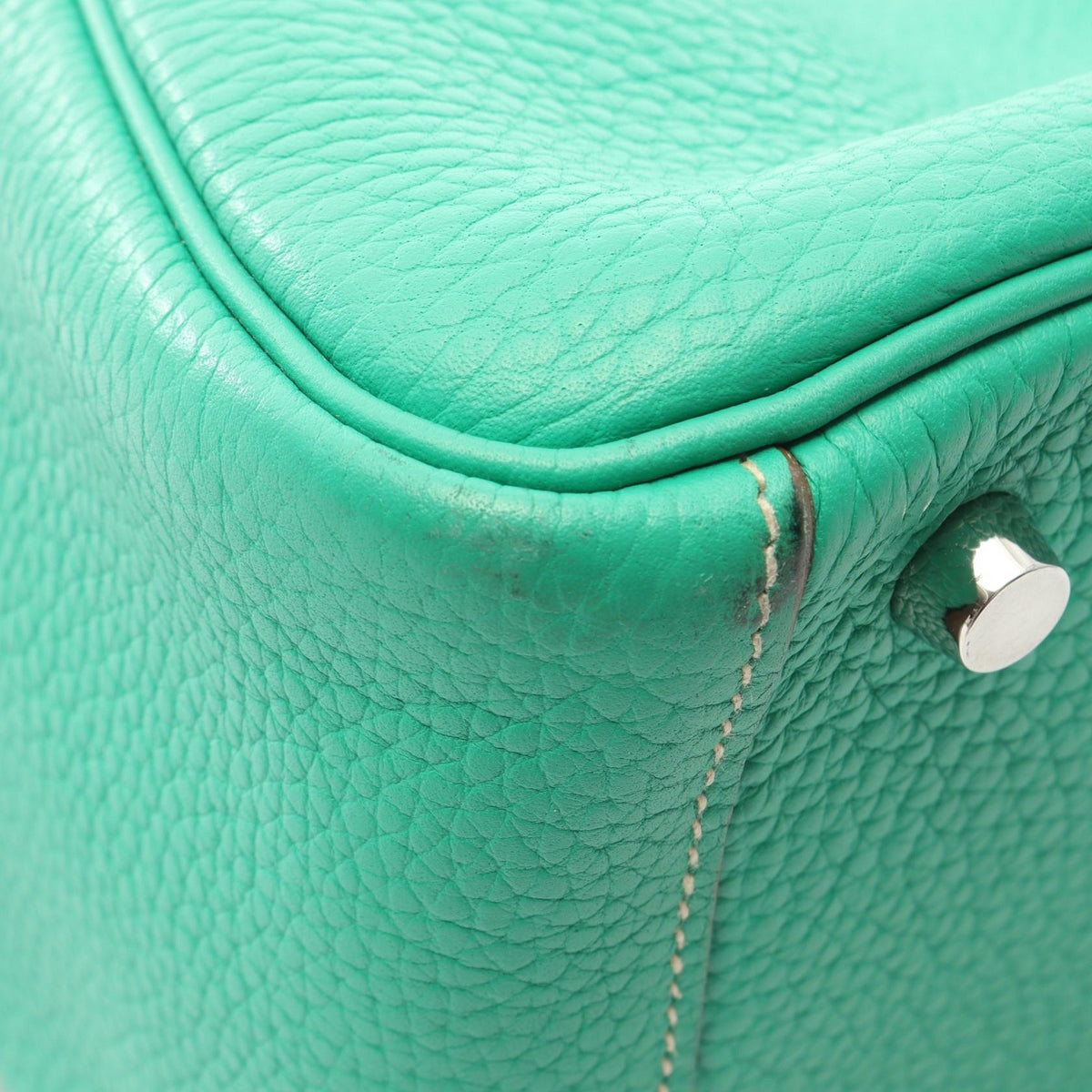 HERMES Lindy 26 Verso Mint Shoulder Bag