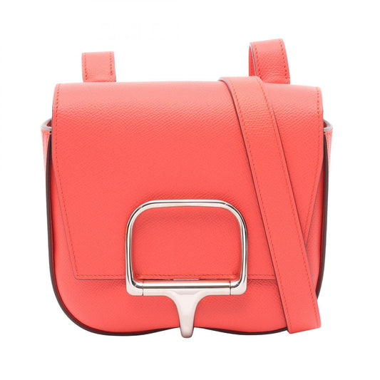 HERMES Della Cavalleria Mini Epsom Red Shoulder Bag