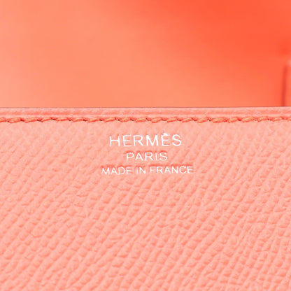 HERMES Della Cavalleria Mini Epsom Red Shoulder Bag