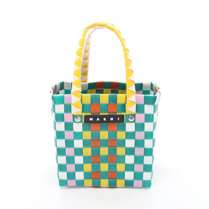 MARNI Micro Basket Green Multicolor Handbag