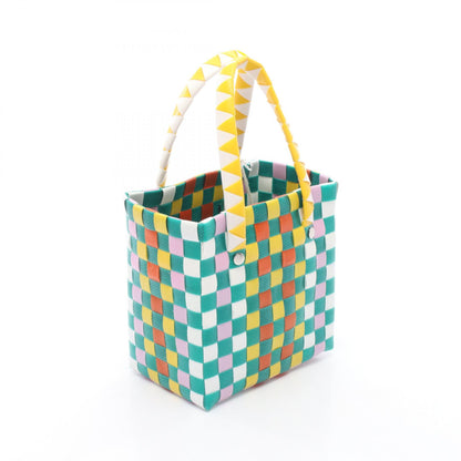 MARNI Micro Basket Green Multicolor Handbag