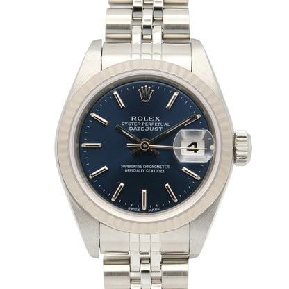 ROLEX Datejust K18 WG SS Watch Baton Dial