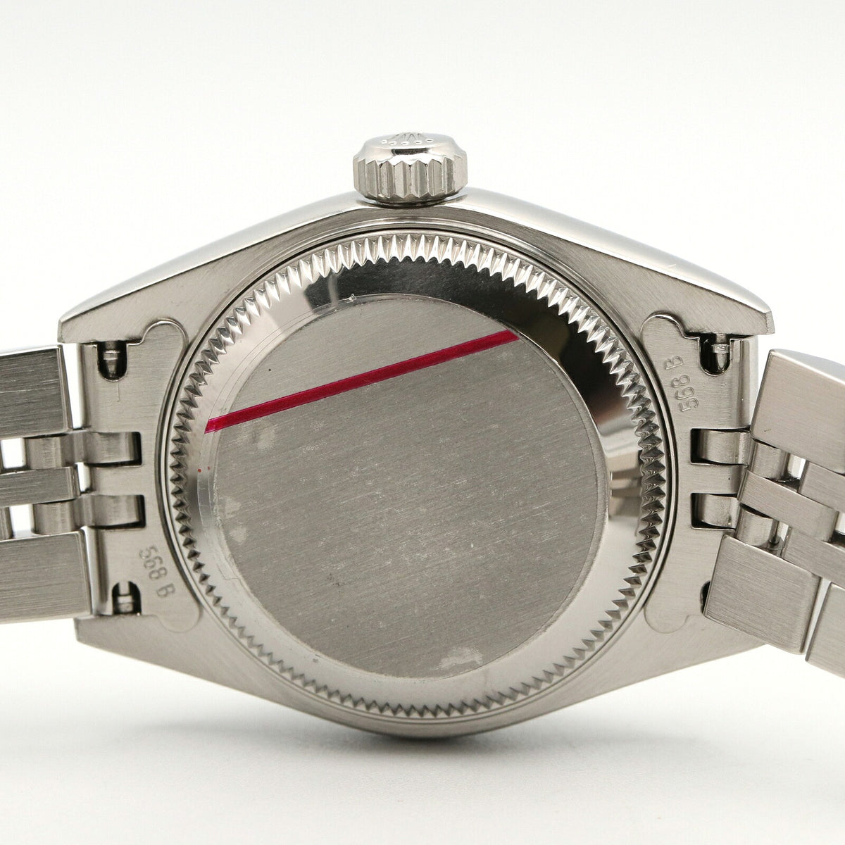 ROLEX Datejust K18 WG SS Watch Baton Dial